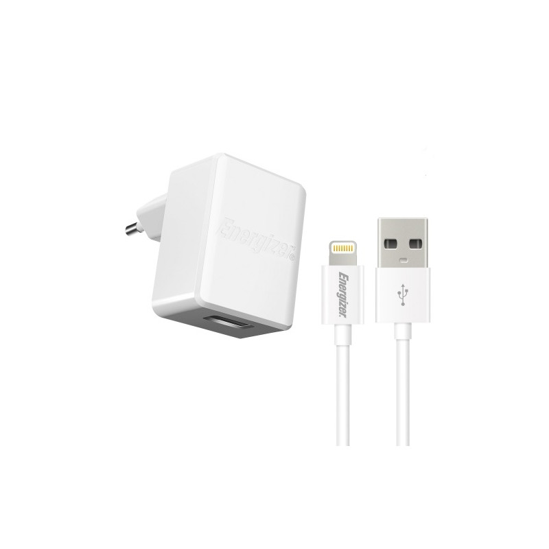 Slide  #1 Chargeur secteur Energizer 1A USB + Câble Lightning