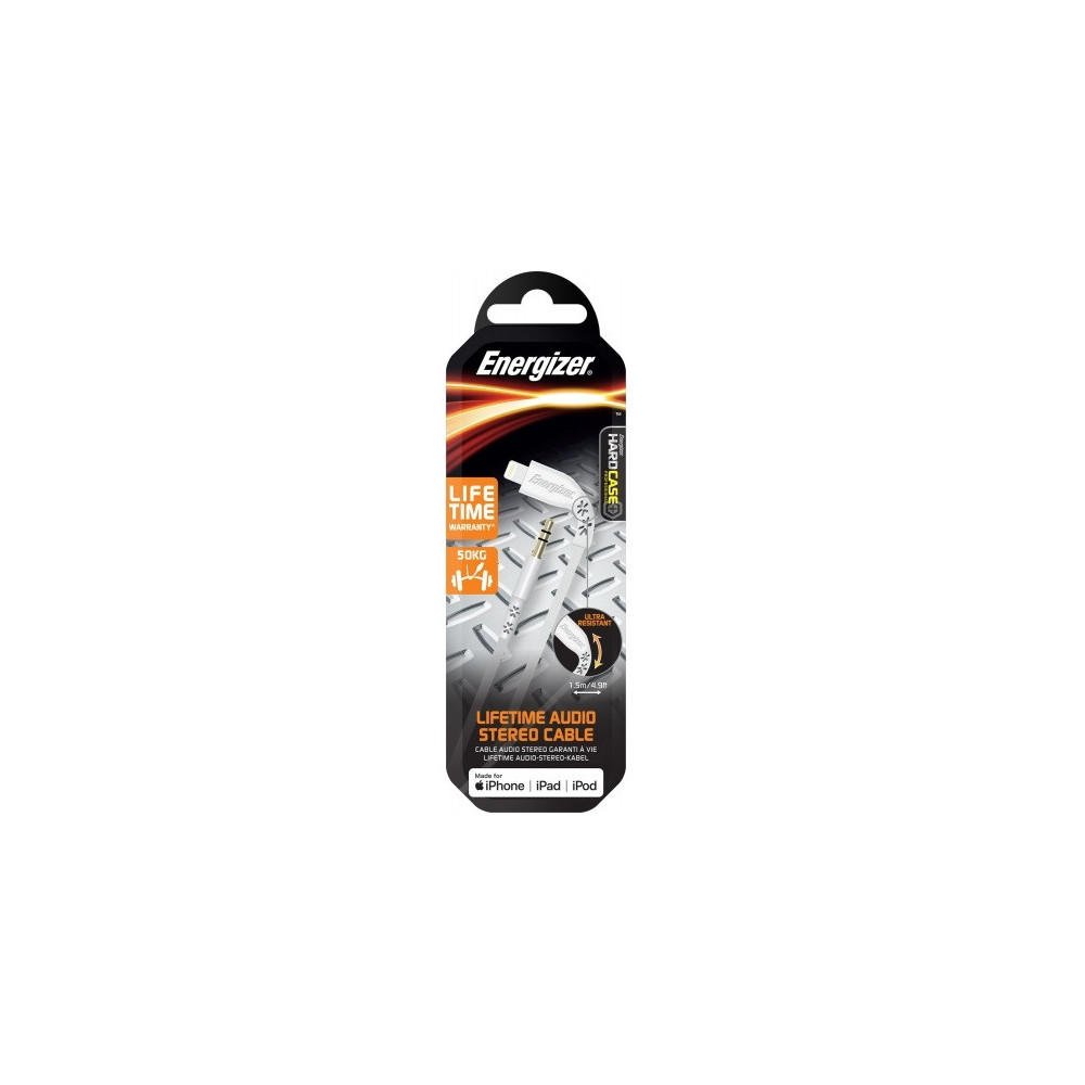 Câble Audio Energizer Vers Lightning Stério / 1.5m