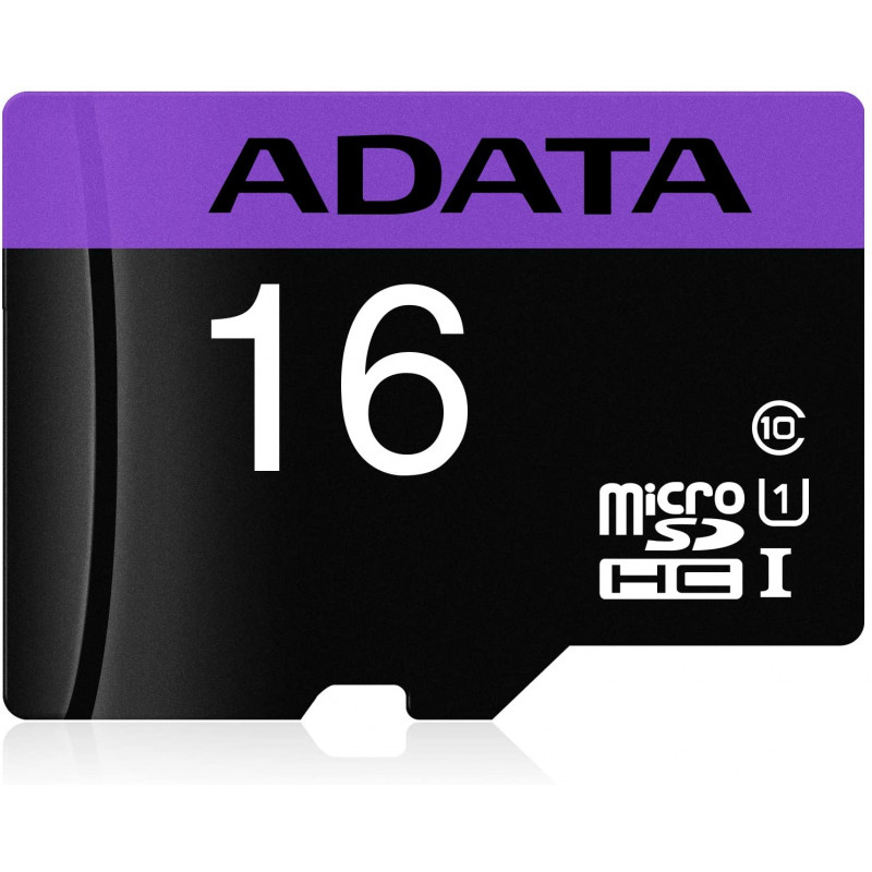 CARTE MÉMOIRE MICRO SD 16 GO UHS-I AVEC ADAPTATEUR