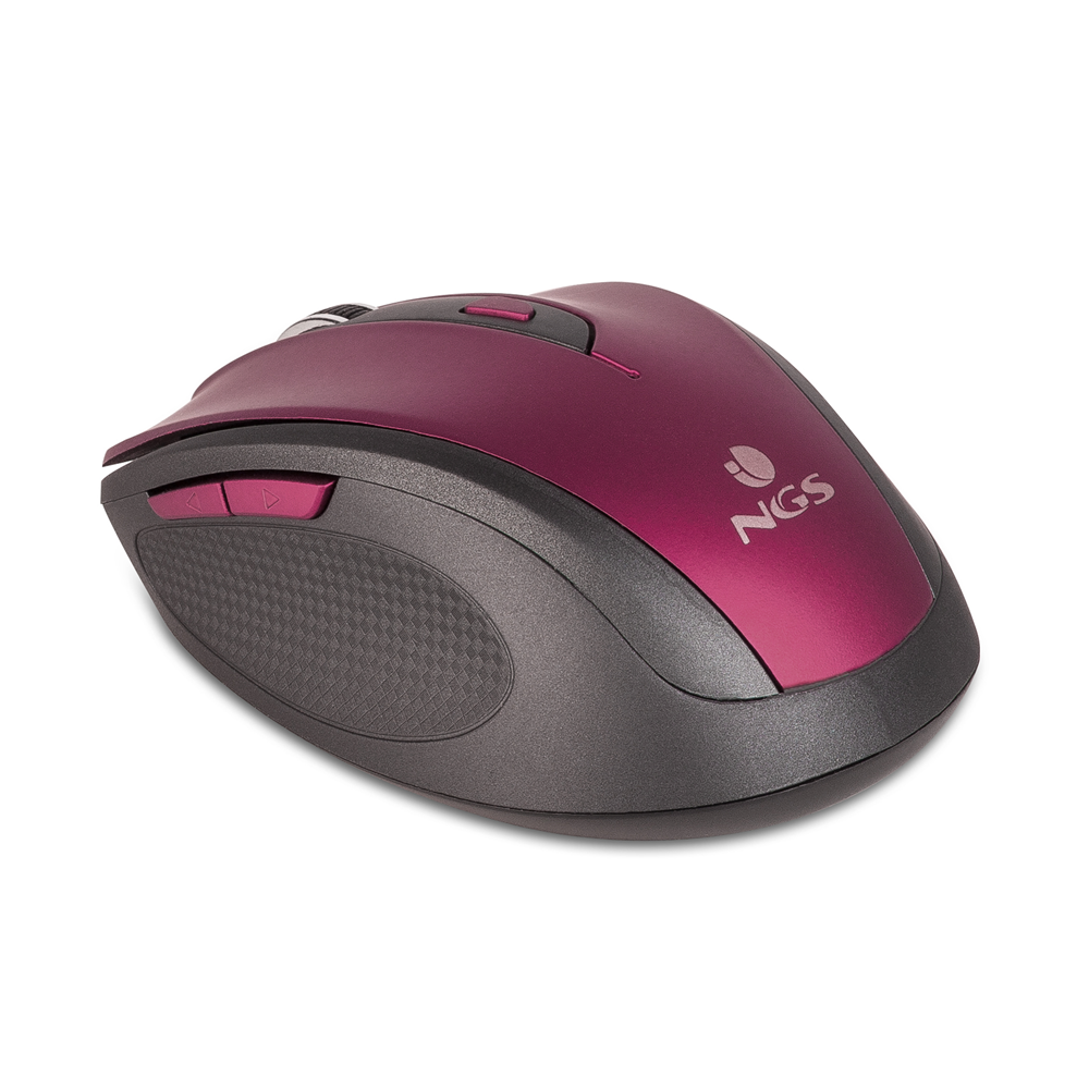 Souris Optique Sans Fil NGS Boutons Silencieux 1600 dpi / Violet