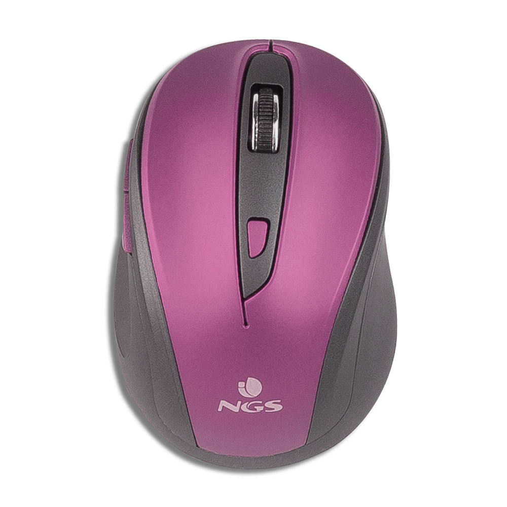 Souris Optique Sans Fil NGS Boutons Silencieux 1600 dpi / Violet