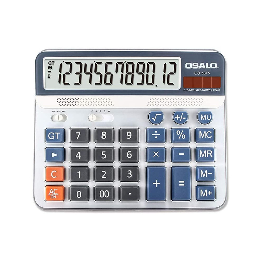 Calculatrice Solaire de bureau Osalo 12 chiffres OS-6815