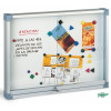 TABLEAU VITRINE  BLANC MAGNETIQUE FAIBO AVEC PORTE EN VERRE 80 X 100 CM