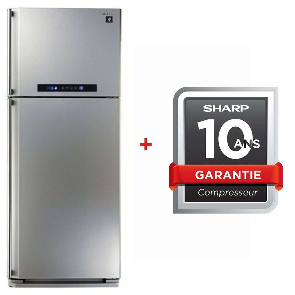Réfrigérateur 2 Portes Sharp SJ-PC58A-SL 450L NoFrost / Silver