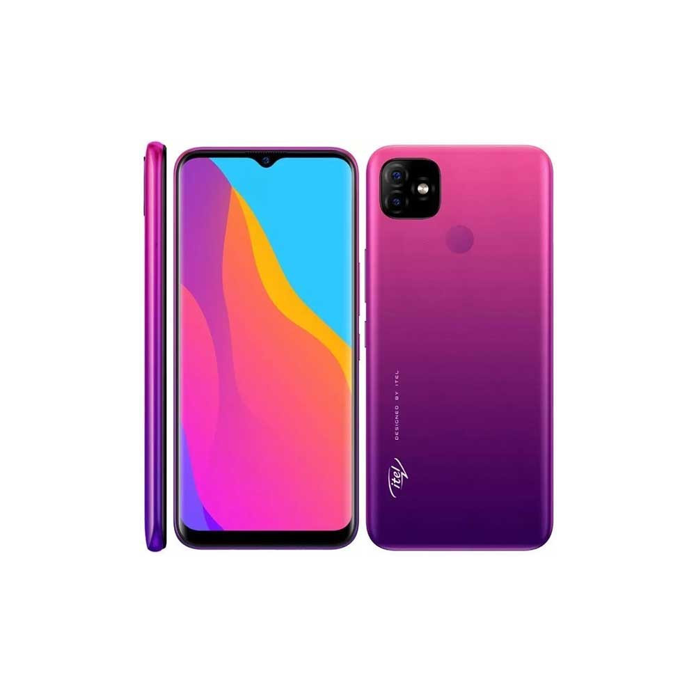 Téléphone Portable Itel P36 Pro / 4G / Double SIM / Violet Dégradé + Sim Orange 60 Go Offerte