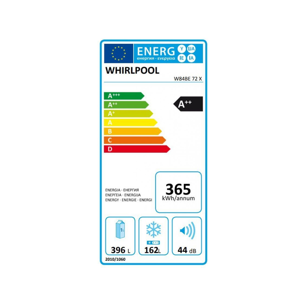 Réfrigérateur Combiné Whirlpool No Frost 558L