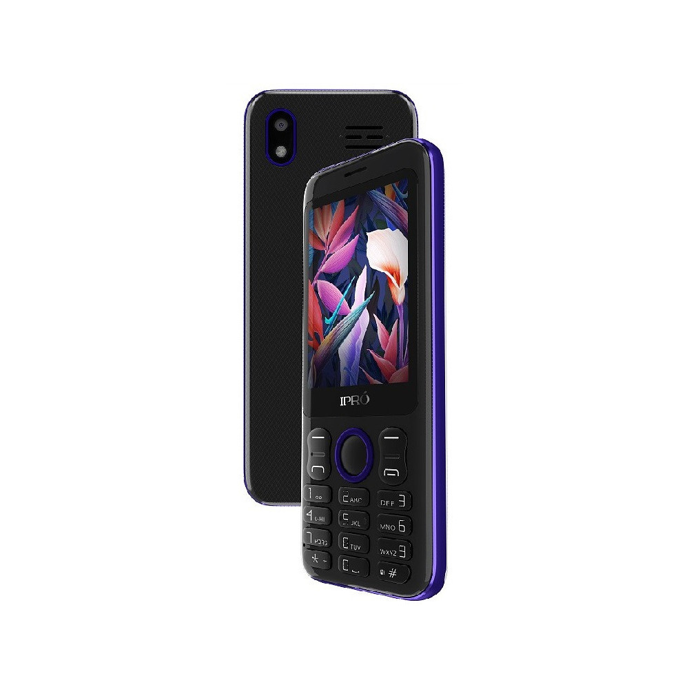 Téléphone Portable LPRO A28 / Double SIM / Noir & Bleu