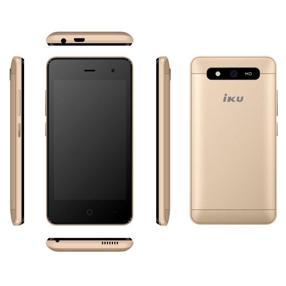 Téléphone Portable Iku ix / 3G / Double SIM / Gold