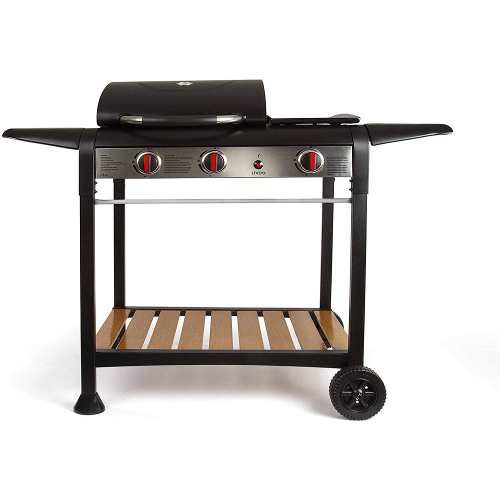 Barbecue à Gaz Gril et Plancha Livoo DOC208