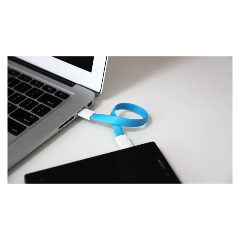Câble USB Vers Micro USB Aiment Bleu