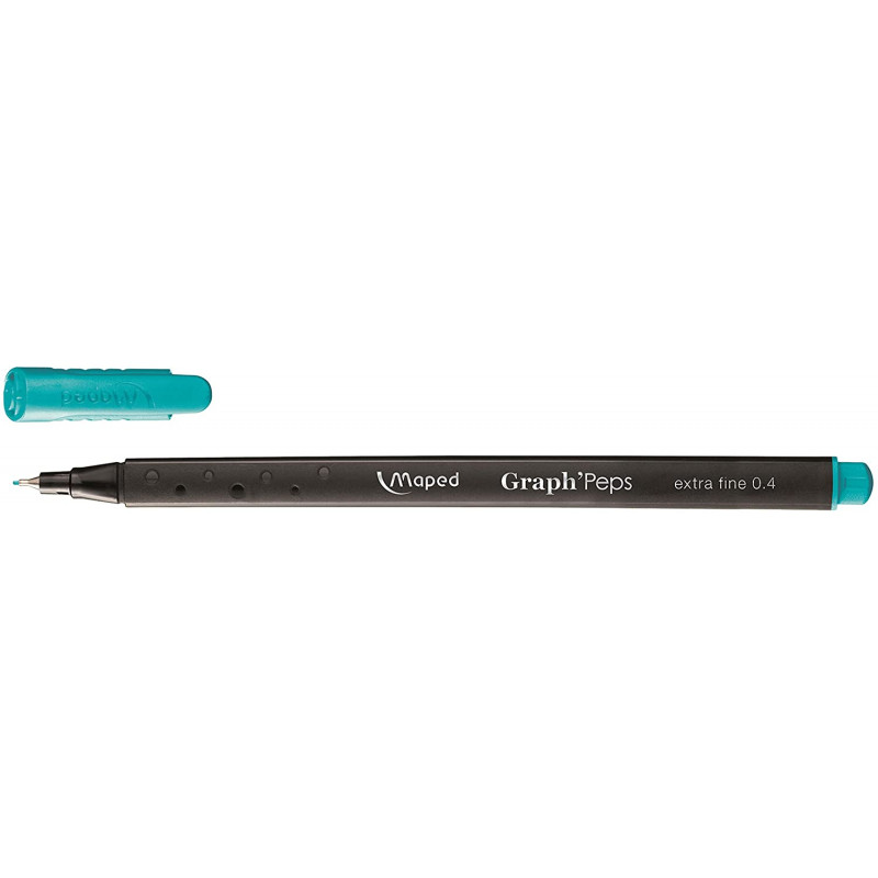 Stylo Feutre Graph'Perps Maped Pointe Fine 0.4 mm / Bleu Lagoon