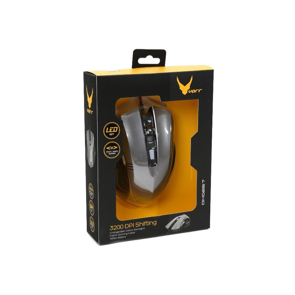 Souris gaming Omega Varr 6D OM-267 / Noir & Gris