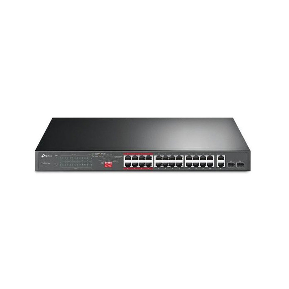 Switch TP-LINK 24 ports PoE 10/100 Mbps + 2 ports Gigabit + 2 Ports SFP