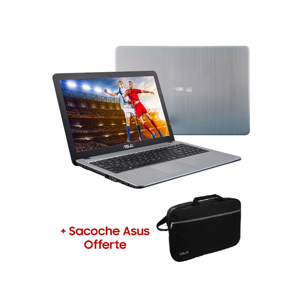 Pc portable Asus X507MA / Dual Core / 4 Go / Gris + SIM Orange Offerte 60 Go
