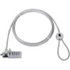 Cable antivol König Pour ordinateur portable Chiffre Metal / 1.8 m / Argent