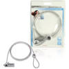 Cable antivol König Pour ordinateur portable Chiffre Metal / 1.8 m / Argent
