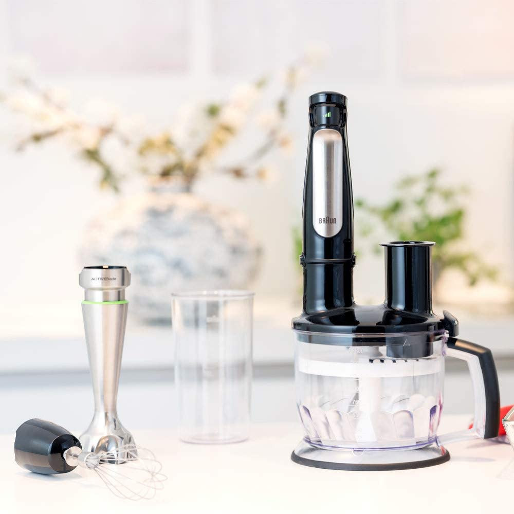 Mixeur plongeant Multiquick Braun Serie 7 multifonctions 5en1 MQ7075X / 1000 W / Noir