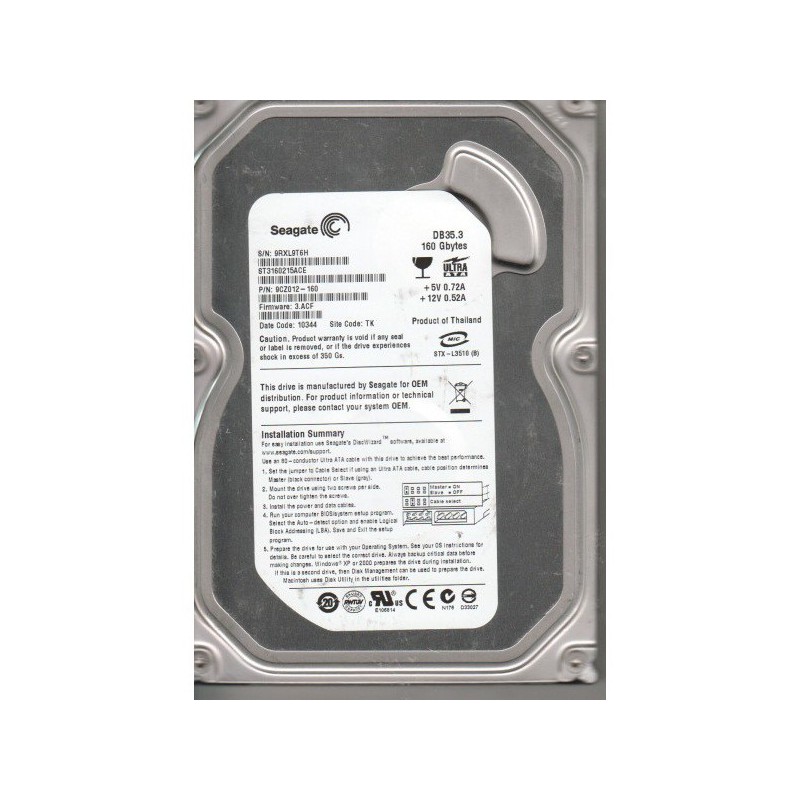 Disque Dur Interne Seagate 160Go