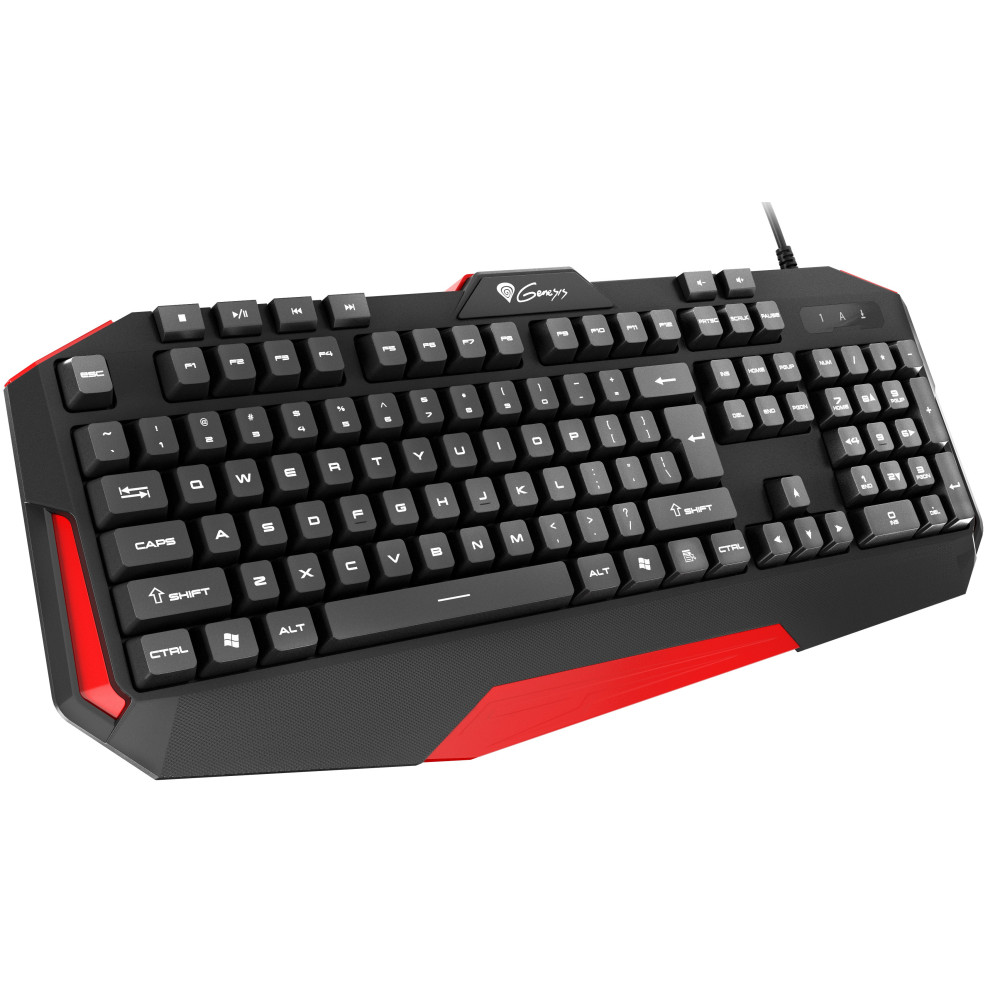 Clavier Gaming Genesis Rhod 220 / Noir & Rouge