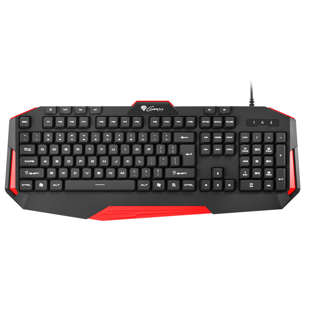 Clavier Gaming Genesis Rhod 220 / Noir & Rouge