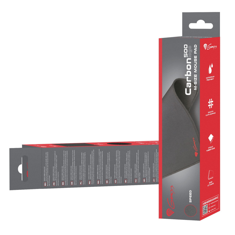 Tapis de souris Gaming Genesis Carbon 500 M Logo