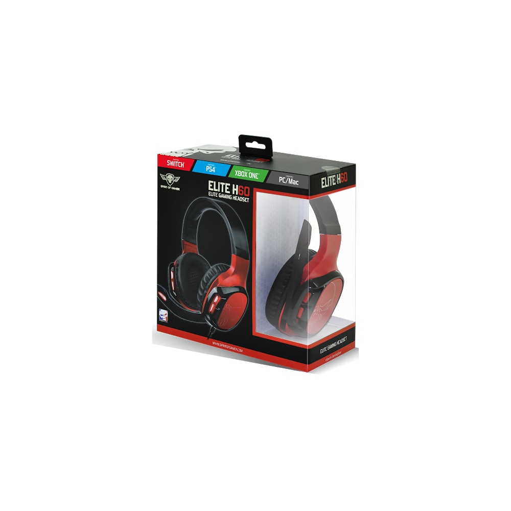 Micro Casque Gamer SPIRIT OF GAMER ELITE H60 / Rouge