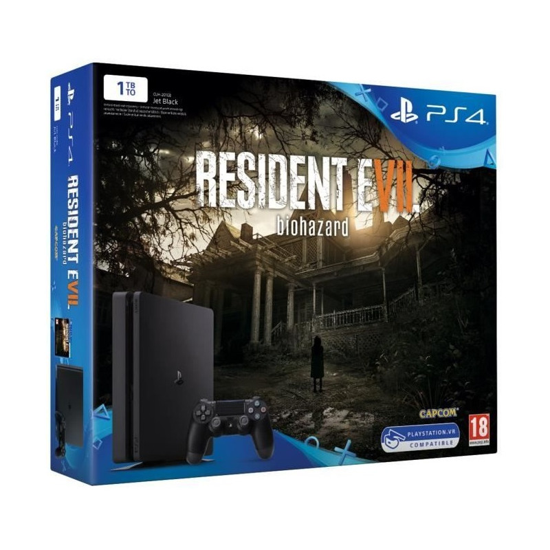 CONSOLE PLAYSTATION 4 SLIM / 500 GO + JEUX RESIDENT EVIL 7 HITS