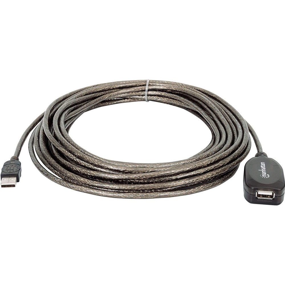 Rallonge USB 2.0 A-A 20m  M/F / Noir