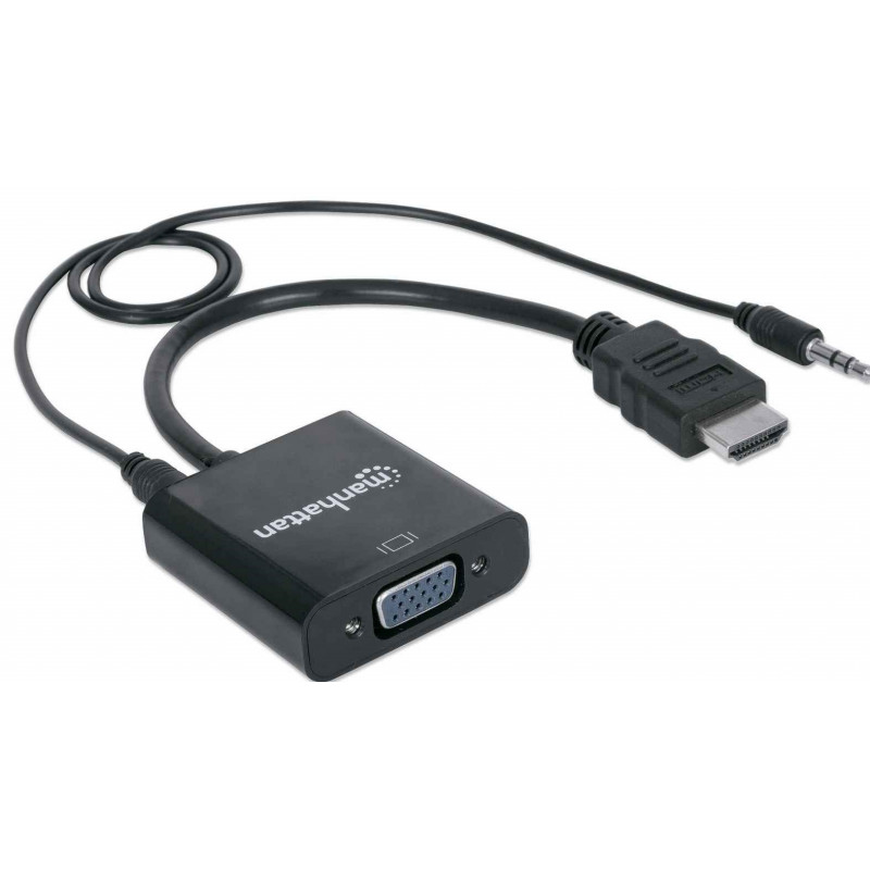 Adaptateur HDMI vers VGA + sortie Audio et câble