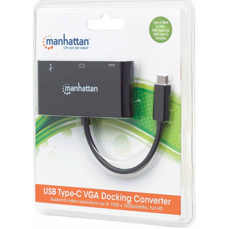 Convertisseur  Usb-Type-c To VGA /Noir