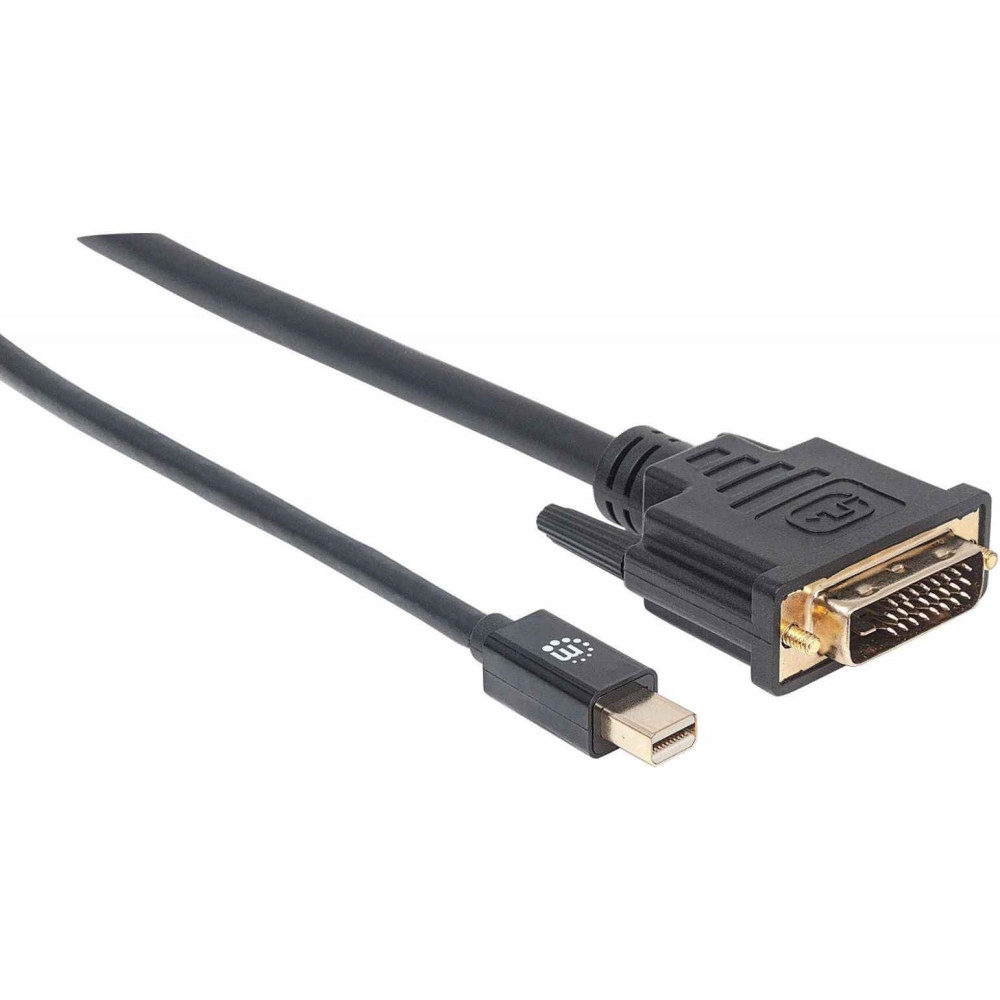 Mini DisplayPort 1.2a to DVI Cable /Noir