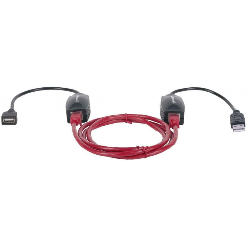 USB Cable 1.1 Extension 60m Via Patch Câble RJ45
