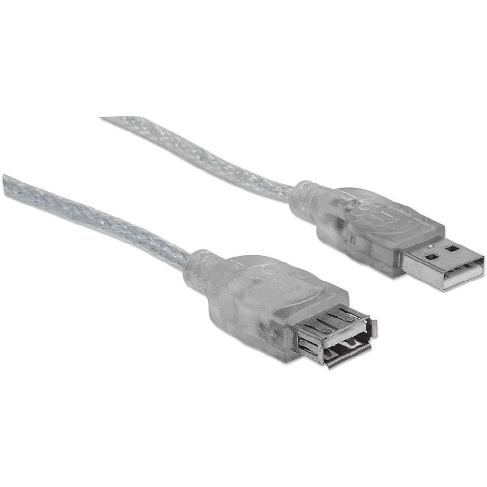 Rallonge USB 2.0 A-A 3M / Transparent