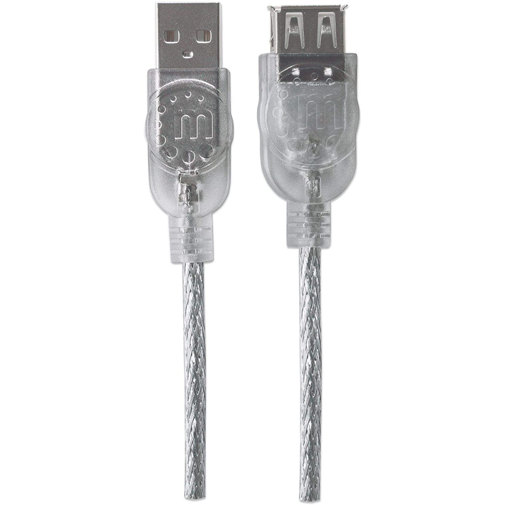 Rallonge USB 2.0 A-A 3M / Transparent