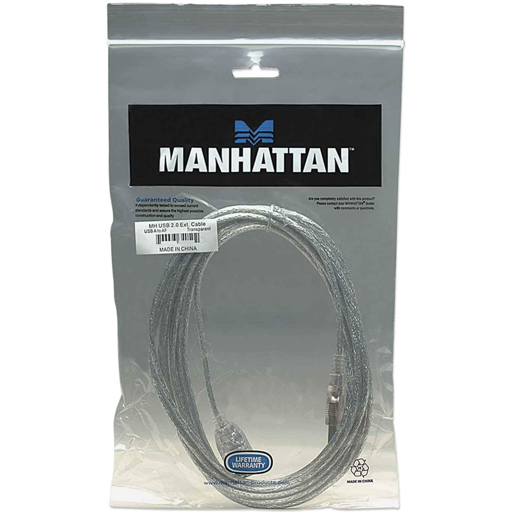 Rallonge USB 2.0 A-A 3M / Transparent