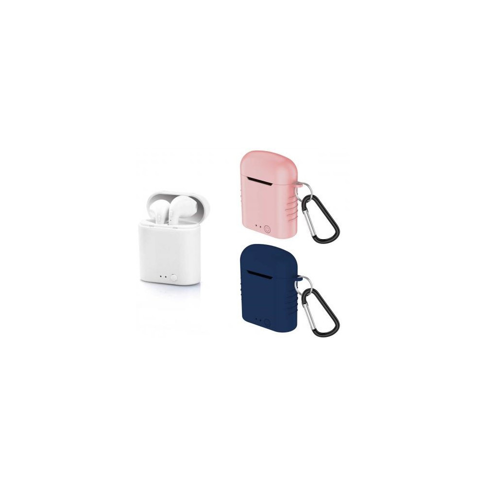 Ecouteur Bluetooth Sans fil Earbuds Blanc +2 Etui