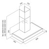 Hotte Cheminée Focus F.618X / Inox / 60 cm