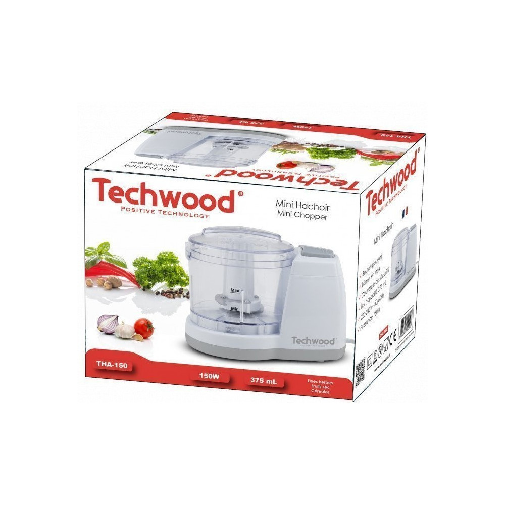 Mini Hachoir Techwood THA-150 /  Blanc