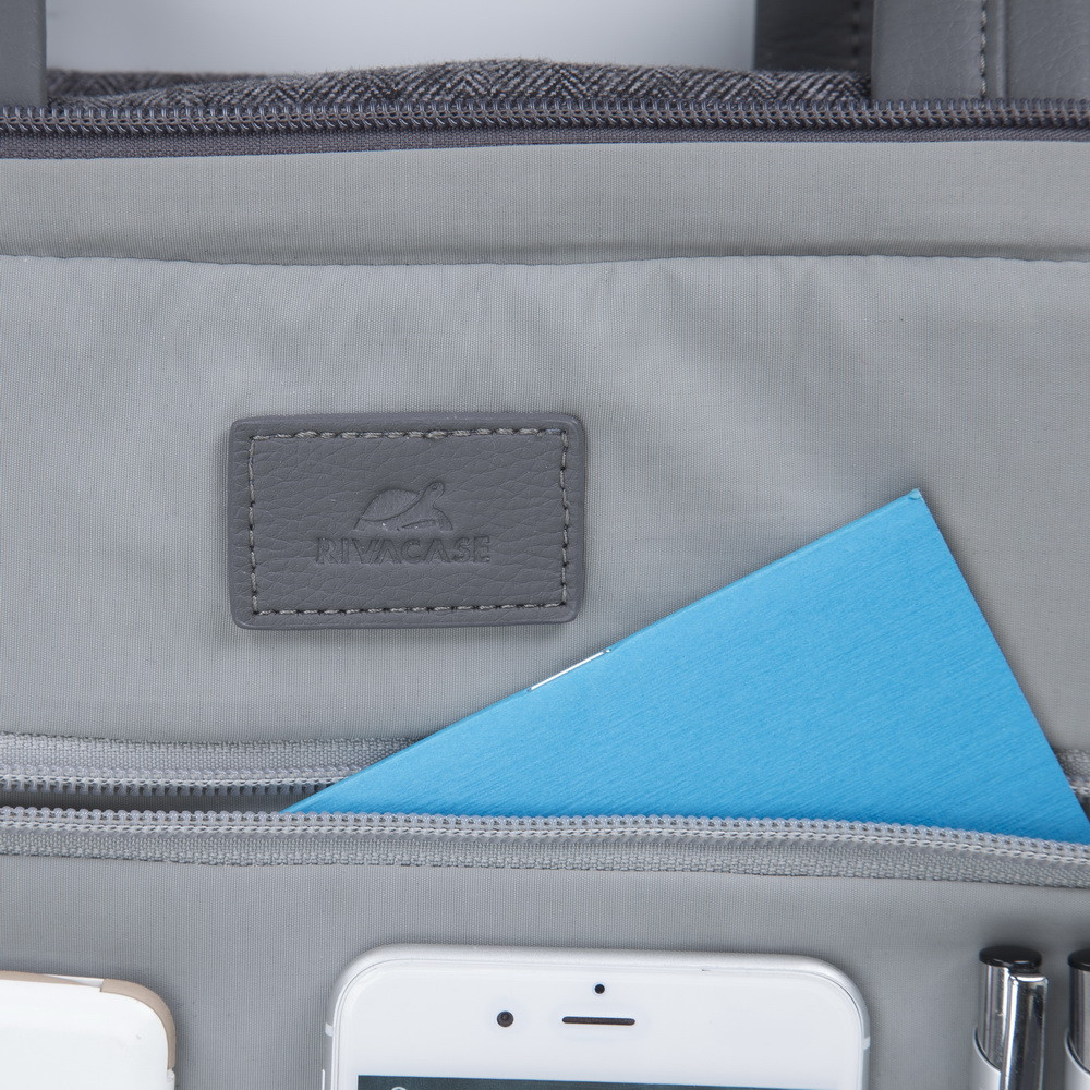 Sacoche pour ordinateurs portables Macbook Pro et Ultrabook Rivacase 7991 / 13.3" / Gris