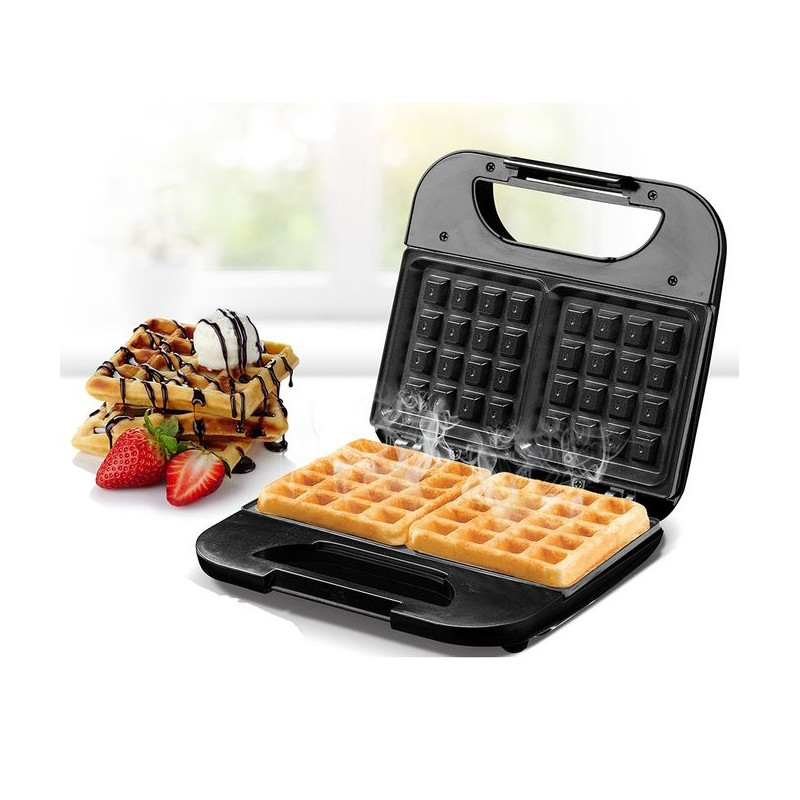 Kiwi Appareil à Panini - 750W - KSM-2405 - Noir - Garantie 1 an à