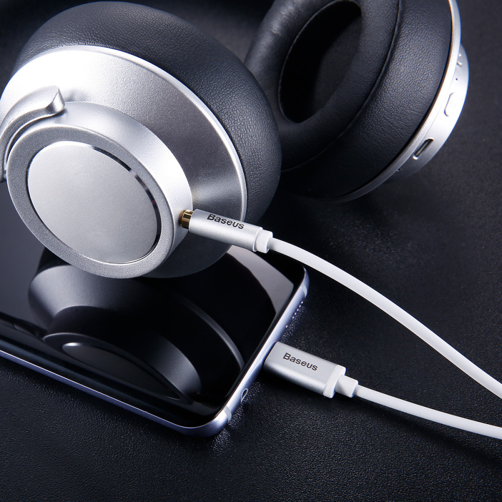 Câble Audio Baseus M01 Yiven Vers USB Type C / 1.2m / Blanc
