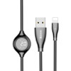 Câble USB baseus Big Eye Vers Lightning / affichage numérique / 2A / 1m / noir
