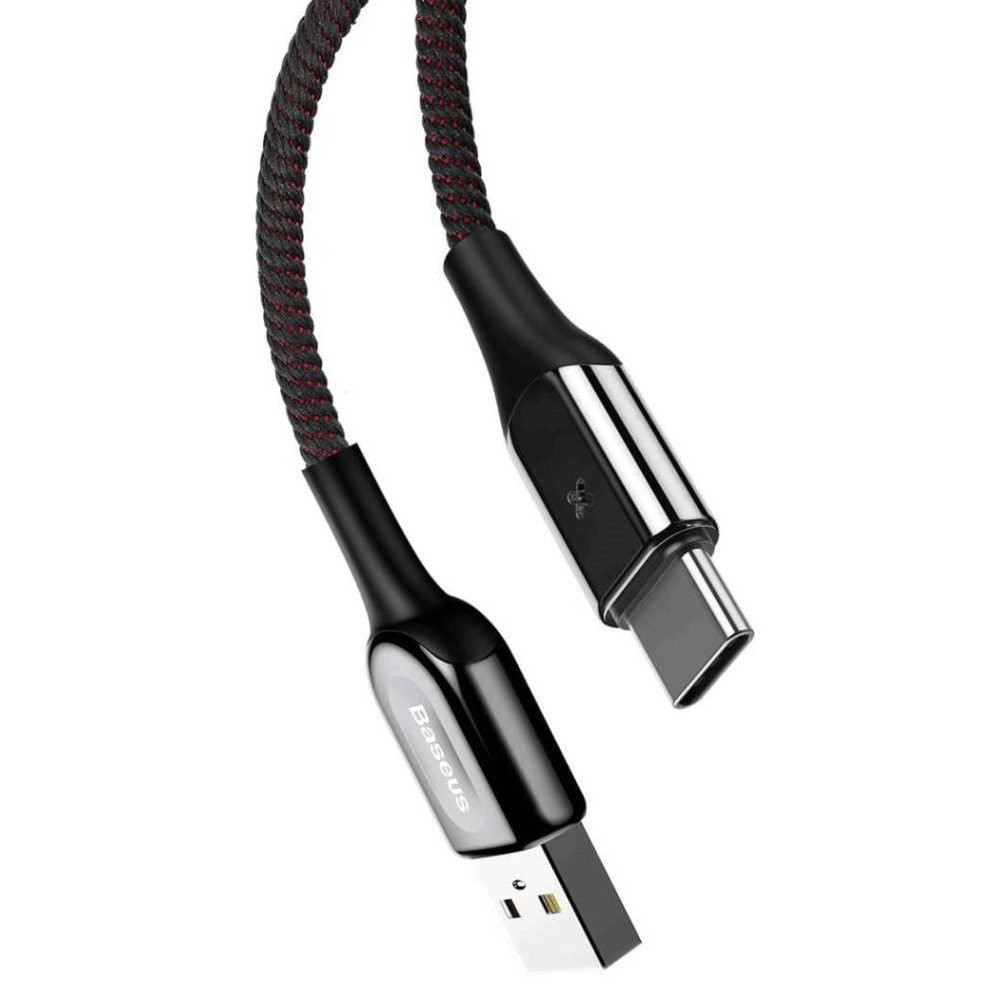 Câble USB Baseus X-Type Vers Type C / 1M / 3A / Noir