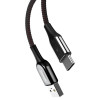 Câble USB Baseus X-Type Vers Type C / 1M / 3A / Noir