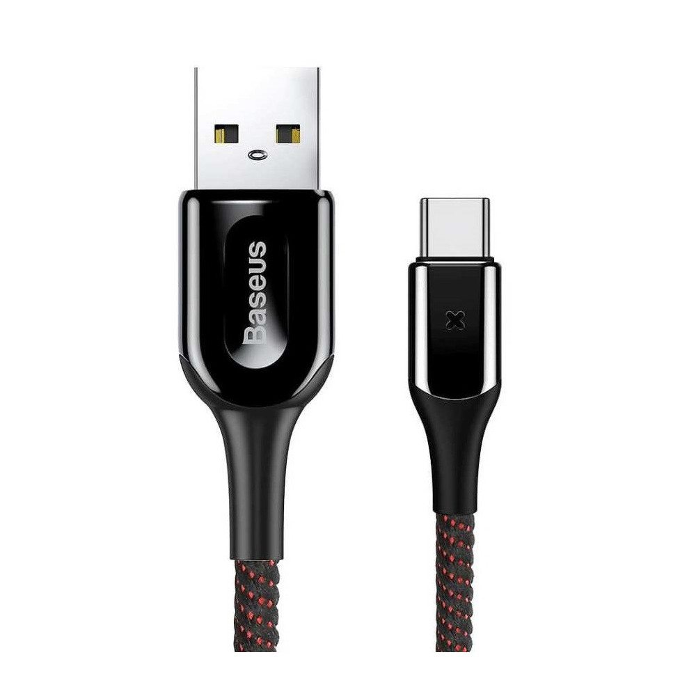 Câble USB Baseus X-Type Vers Type C / 1M / 3A / Noir