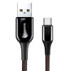 Câble USB Baseus X-Type Vers Type C / 1M / 3A / Noir