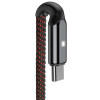 Câble USB Baseus X-Type Vers Type C / 1M / 3A / Noir