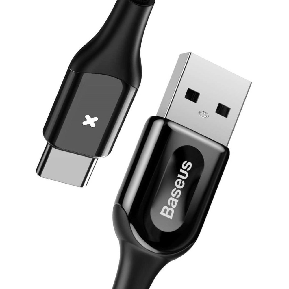 Câble USB Baseus X-Type Vers Type C / 1M / 3A / Noir