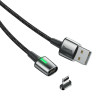 Câble magnétique USB Baseus Zinc Vers Lightning / 1.5A / 2m / noir