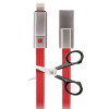 Câble USB réparable Forever Cut & Fix Vers Lightning / 1.5A / 1.5m / Rouge